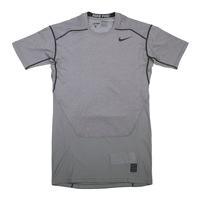 мужская серая футболка Nike Hypercool Comp SS 801235-091 - цена, описание, фото 1